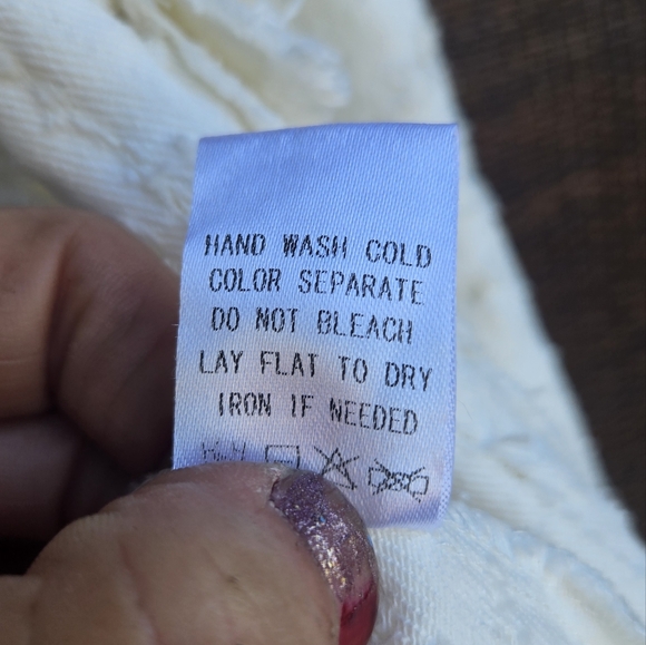 Nwt Chic af white eyelit shacket women's size medium - Picture 5 of 8